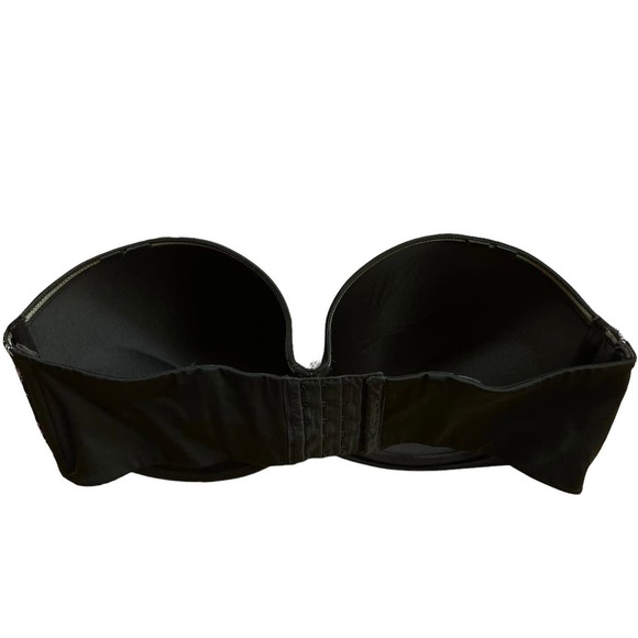 CACIQUE Strapless Black Bra Size 44DDD - Picture 2 of 4